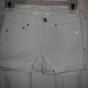 Joe's Girl's 'Annie' Rolled Shorts, Optical White